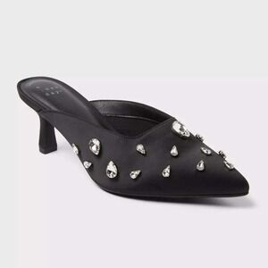 Women's A New Day Black Katia Kitten Heels 7 New With Tags